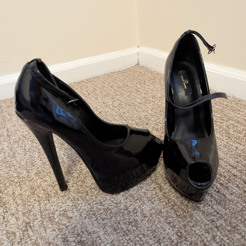 Black high heels